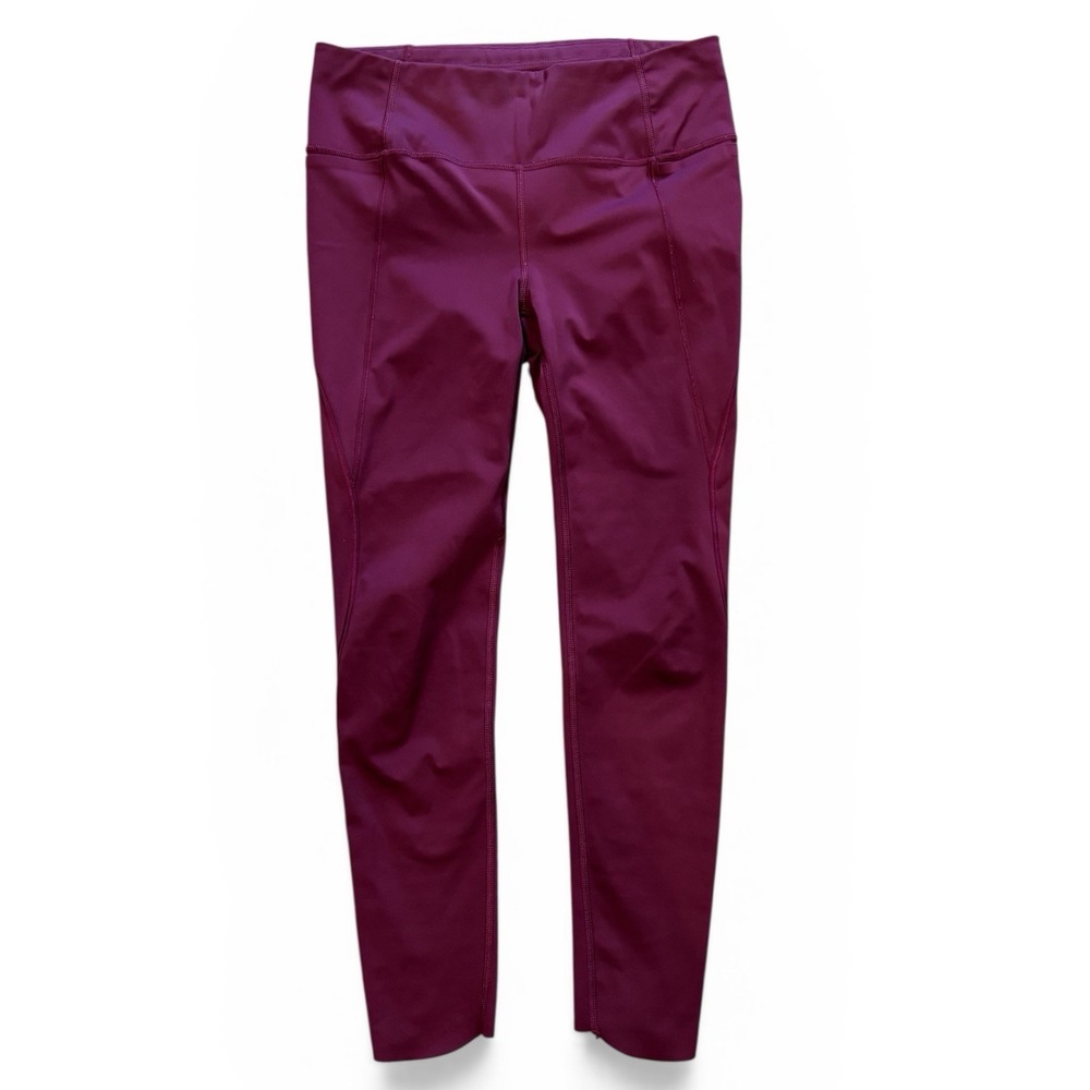 Athleta Burgundy 7/8 Crop Pull-On Pants | Women's XS | Stretch‎ Athleisure